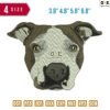Dog Face K Embroidery Design