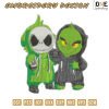 Jack and grinch Halloween Embroidery Design 3.8" 4.8" 5.8" 6.8"