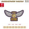 Kobe Patch wings Embroidery Design