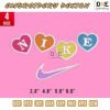 Nike embroidery love Embroidery Design