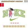 Nike boo Embroidery Design