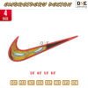 Swoosh eye iron man Embroidery Design