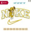 Nike Nala smile Embroidery Design