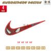 Swoosh Eye Spider man Embroidery Design