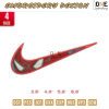 Swoosh Spiderman Embroidery Design