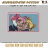 Sailormoon Rectangle Embroidery File 5 size Embroidery Design