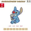 Stitch coffee Embroidery Design