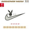 Swoosh playboy Embroidery Design