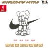 Swoosh Girl Cry Embroidery Design