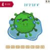 Virus Embroidery Design
