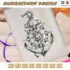 anchor Embroidery Design