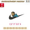 Swoosh Drake Embroidery Design