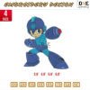 Megaman Embroidery Design
