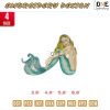 mermaid embroidery design Embroidery Design