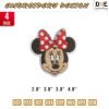 minni mouse smile Embroidery Design