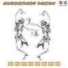 Skeleton Dance Embroidery Design