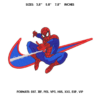 Swoosh Spider Hero Embroidery design