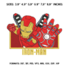 Iron Man Embroidery Design