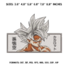 Goku Embroidery Design