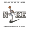 Swoosh Bugs Bunny Embroidery Design