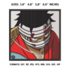 Monkey D Luffy Embroidery Design