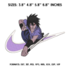 Sasuke Anime Naruto Embroidery Design