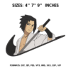 Uchiha Sasuke Embroidery Design