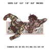 Eren Yeager Titan Anime Attack on Titan Embroidery Design
