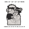 Naruto and Hinata Embroidery Design