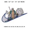Smoker Anime One Piece Embroidery Design