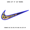 Swoosh Boruto Anime Naruto Embroidery design