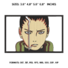Shikamaru Embroidery Design
