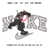 Swoosh Venom Embroidery Design