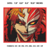 Ichigo Kurosaki Embroidery Design