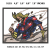 All Might Embroidery Design