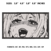 Ahegao Girl Embroidery Design