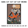 Katsuki Bakugo Embroidery Design