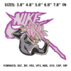 Swoosh Goku Black Super Saiyan Rose Embroidery Design