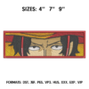 Portgas D Ace Eyes Embroidery Design