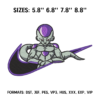 Swoosh Freeza Embroidery Design