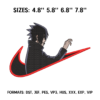 Uchiha Sasuke Embroidery Design