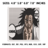Kenpachi Zaraki Embroidery Design