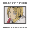 Kozume Kenma Embroidery design Haikyuu Anime
