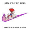 swoosh Hisoka Embroidery Design