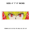 Kurapika eyes Embroidery Design