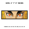 Rengoku eyes Embroidery Design