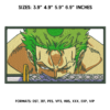 Zoro Sword Embroidery Design
