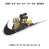 Swoosh Jotaro Kujo Embroidery Design