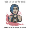 Jinx Arcane Embroidery Design