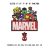 Mini Marvel Embroidery Design
